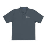 Unisex Embroidered Polo Shirt with white logo