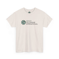 Unisex Heavy Cotton Tee with Color Logo