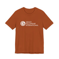 Unisex Jersey Short Sleeve Tee with White Logo