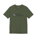 Unisex Jersey Short Sleeve Tee with Black Logo