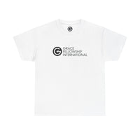 Unisex Heavy Cotton Tee with Black Logo