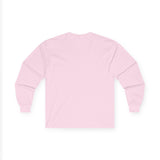 Unisex Cotton Long Sleeve Tee with Color Logo
