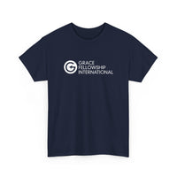 Unisex Heavy Cotton Tee with White Logo