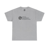 Unisex Heavy Cotton Tee with Black Logo