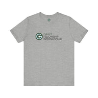 Unisex Jersey Short Sleeve Tee with Color Logo