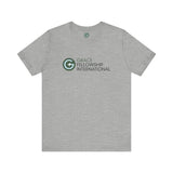 Unisex Jersey Short Sleeve Tee with Color Logo
