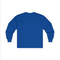 Unisex Ultra Cotton Long Sleeve Tee with White Logo