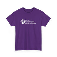 Unisex Heavy Cotton Tee with White Logo