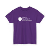 Unisex Heavy Cotton Tee with White Logo