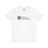 Unisex Jersey Short Sleeve Tee with Color Logo