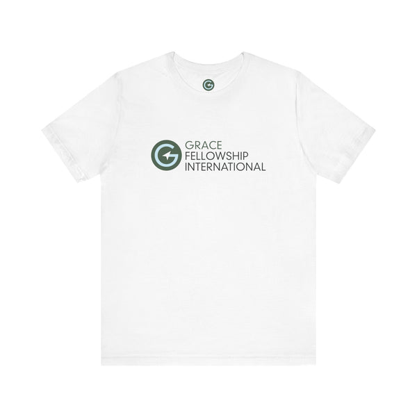 Unisex Jersey Short Sleeve Tee with Color Logo