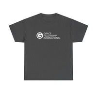 Unisex Heavy Cotton Tee with White Logo