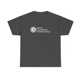 Unisex Heavy Cotton Tee with White Logo