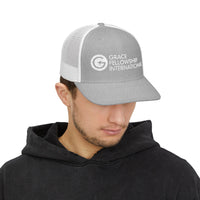 Embroidered Snapback Trucker Cap