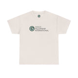 Unisex Heavy Cotton Tee with Color Logo