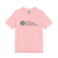 Unisex Jersey Short Sleeve Tee with Color Logo