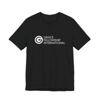 Unisex Jersey Short Sleeve Tee with White Logo