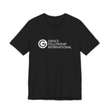 Unisex Jersey Short Sleeve Tee with White Logo