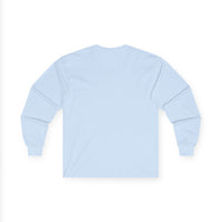Unisex Cotton Long Sleeve Tee with Color Logo
