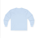 Unisex Cotton Long Sleeve Tee with Color Logo