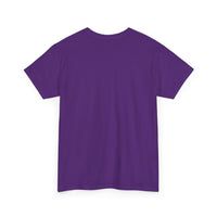 Unisex Heavy Cotton Tee with White Logo