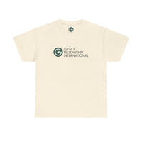 Unisex Heavy Cotton Tee with Color Logo