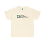 Unisex Heavy Cotton Tee with Color Logo