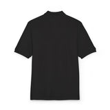 Unisex Embroidered Polo Shirt with white logo