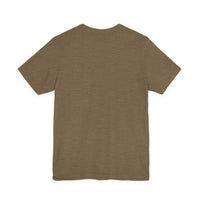 Unisex Jersey Short Sleeve Tee with Black Logo