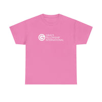 Unisex Heavy Cotton Tee with White Logo