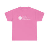 Unisex Heavy Cotton Tee with White Logo