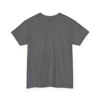 Unisex Heavy Cotton Tee with Black Logo