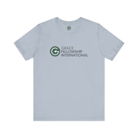 Unisex Jersey Short Sleeve Tee with Color Logo