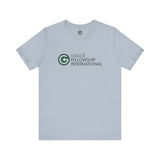 Unisex Jersey Short Sleeve Tee with Color Logo