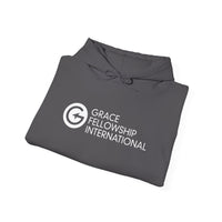 Unisex Heavy Blend™ Hooded Sweatshirt with Embroidered White Logo