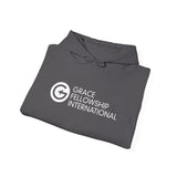 Unisex Heavy Blend™ Hooded Sweatshirt with Embroidered White Logo