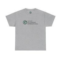 Unisex Heavy Cotton Tee with Color Logo