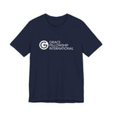Unisex Jersey Short Sleeve Tee with White Logo