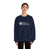 Heavy Blend™ Crewneck Sweatshirt with White Logo
