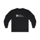 Unisex Ultra Cotton Long Sleeve Tee with White Logo