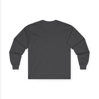 Unisex Ultra Cotton Long Sleeve Tee with White Logo