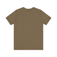 Unisex Jersey Short Sleeve Tee with Black Logo