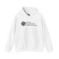 Unisex Heavy Blend™ Hooded Sweatshirt with Black Embroidered Logo