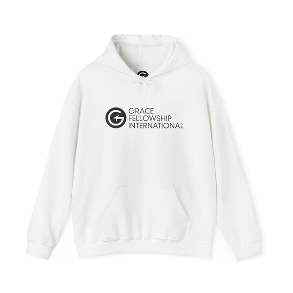 Unisex Heavy Blend™ Hooded Sweatshirt with Black Embroidered Logo