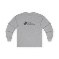 Unisex Ultra Cotton Long Sleeve Tee with Black Logo