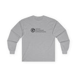 Unisex Ultra Cotton Long Sleeve Tee with Black Logo