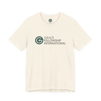 Unisex Jersey Short Sleeve Tee with Color Logo