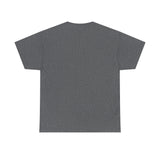 Unisex Heavy Cotton Tee with Black Logo