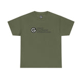 Unisex Heavy Cotton Tee with Black Logo