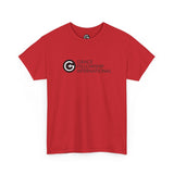 Unisex Heavy Cotton Tee with Black Logo